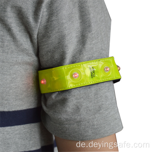 Reflektierendes Armband mit LED-Lichtern in der Seite